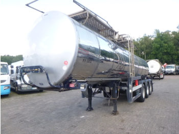 Clayton Food tank inox 23.5 m3 / 1 comp - Puspriekabė cisterna