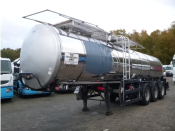 Clayton Food tank inox 23.5 m3 / 1 comp + pump - Puspriekabė cisterna