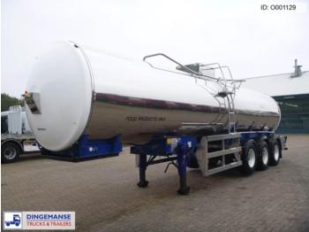 ETA Melton Food tank inox 30 m3 / 1 comp - Puspriekabė cisterna