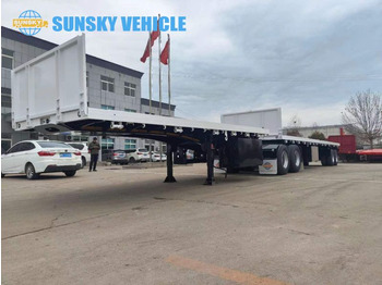 Nauja Platforminė/ Bortinė puspriekabė pervežimui konteinerių SUNSKY superlink trailer for sale: foto 3