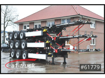 Konteineris-vežimus/ Sukeisti kūną puspriekabė Schmitz Cargobull 3 er Paket Multi 20 bis 45 , Front + Heckauszug: foto 1