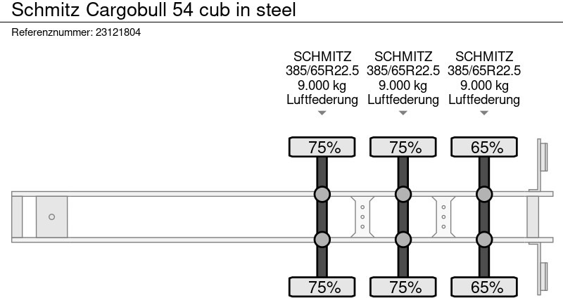 Schmitz Cargobull 54 cub in steel lizingą Schmitz Cargobull 54 cub in steel: foto 13