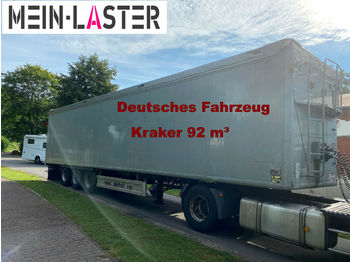 Kraker CF 200 86 m³ Liftachse TÜV 5-21 Deutsches Fzg  - Su slankiojanciomis grindimis puspriekabė