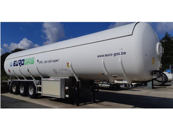 Puspriekabė cisterna Van Hool Gas trailer 55184 liters (27.5 ton) 3 assen Gas, LPG, GPL, GAZ, Propane, Butane ID 3.130.  Tankcode P25BN without counter: foto 1
