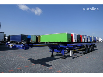 Konteineris-vežimus/ Sukeisti kūną puspriekabė pervežimui konteinerių Wielton CHASISS / FOR CONTAINERS / LIFTED AXLE / SAF /: foto 4