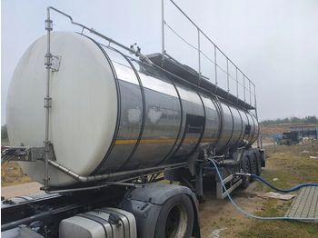 Puspriekabė cisterna pervežimui maisto produktų XZ PROWAM-BPW beer tanker: foto 1