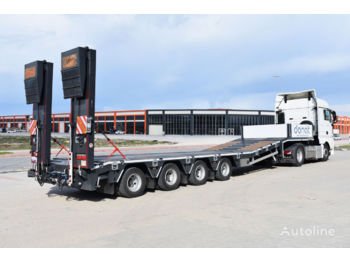 DONAT 4 axle Lowbed Semitrailer with lifting platform - Žemo profilio platforma puspriekabė