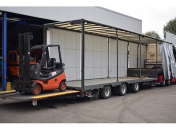 ESVE Forklift transport, 9000 kg lift, 2x Steering axel - Žemo profilio platforma puspriekabė