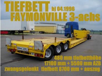 Faymonville FAYMONVILLE TIEFBETTSATTEL 8700 mm + 5500 zwangs - Žemo profilio platforma puspriekabė