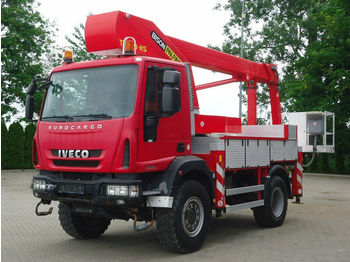 Autobokštelio Iveco EuroCargo 110E22 Arbeitsbühne Palfinger BISON 19