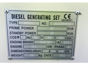 Beinei 4M18 - 22 kVA Generator - DPX-20900  - Elektrinis generatorius: foto 4