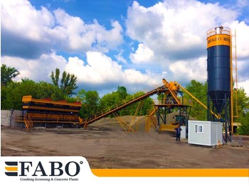 FABO 75m3/h STATIONARY CONCRETE MIXING PLANT - Betono gamykla