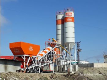 Plusmix 100 m³/hour Mobile Concrete Batching Plant - BETONYY ZAVOD - CEN - Betono gamykla