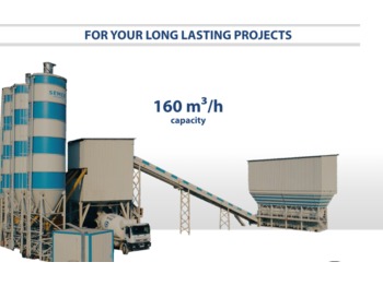 SEMIX Stationary Concrete Batching Plant 160 m³/h - Betono gamykla