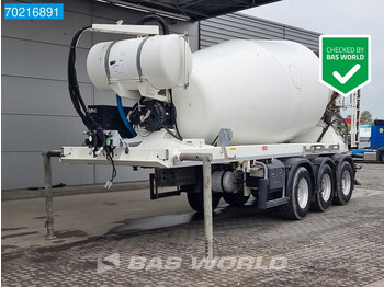 De Buf BM12-39-3 3 axles 2x Lenk Achse 12m3 Beton Mixer Hydraulik Concrete - Betonvežio puspriekabė