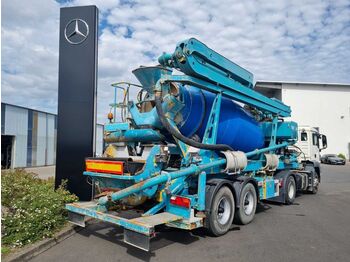 De Buf Beton-Mischer 9m³/Sermac 26m Pumpe PM07-3  - Betonvežio puspriekabė