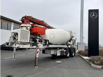 De Buf Beton-Mischer 9m³/Sermac 28m Pumpe PM09-3  - Betonvežio puspriekabė