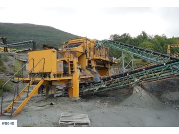 Trupintuvas Complete Svedala-Lokomo crushing plant with many conveyor belts: foto 1