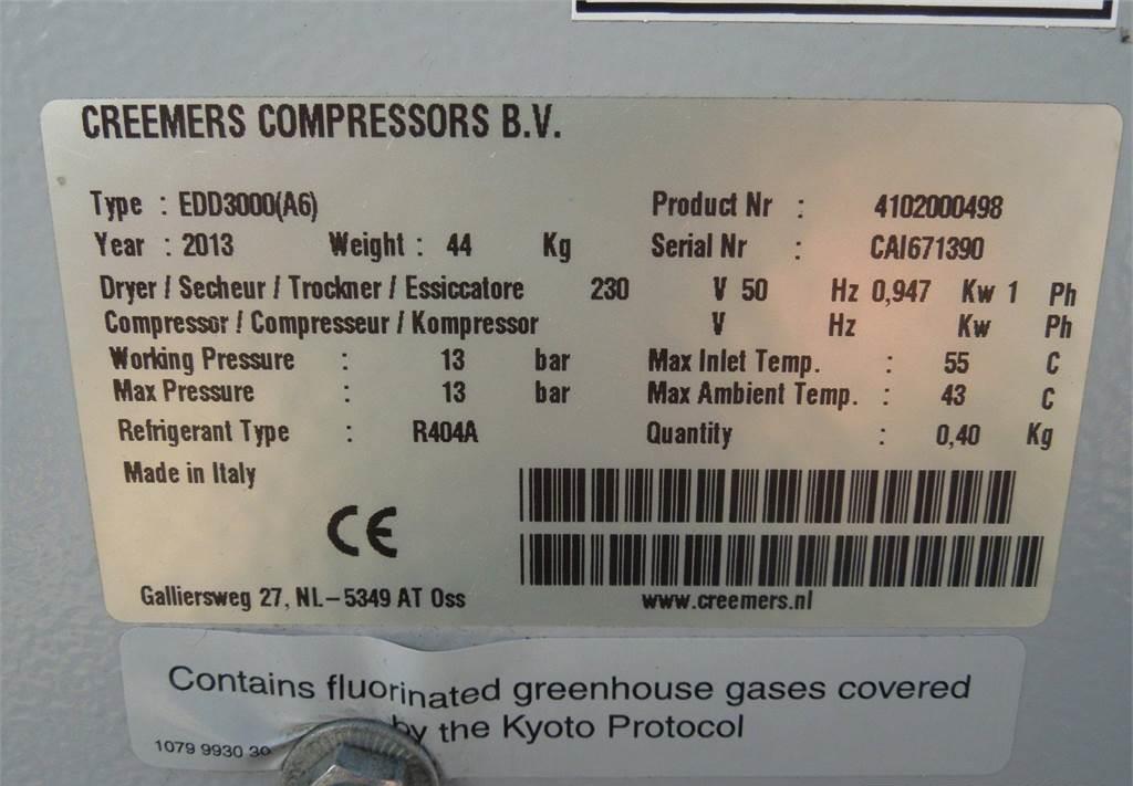 Oro kompresorius Creemers OSUSZACZ ZIĘBNICZY 3,00M3MIN 2013R: foto 2