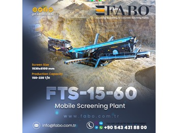 Nauja Sijotuvas FABO FTS 15-60 TRACKED SCREENER: foto 1