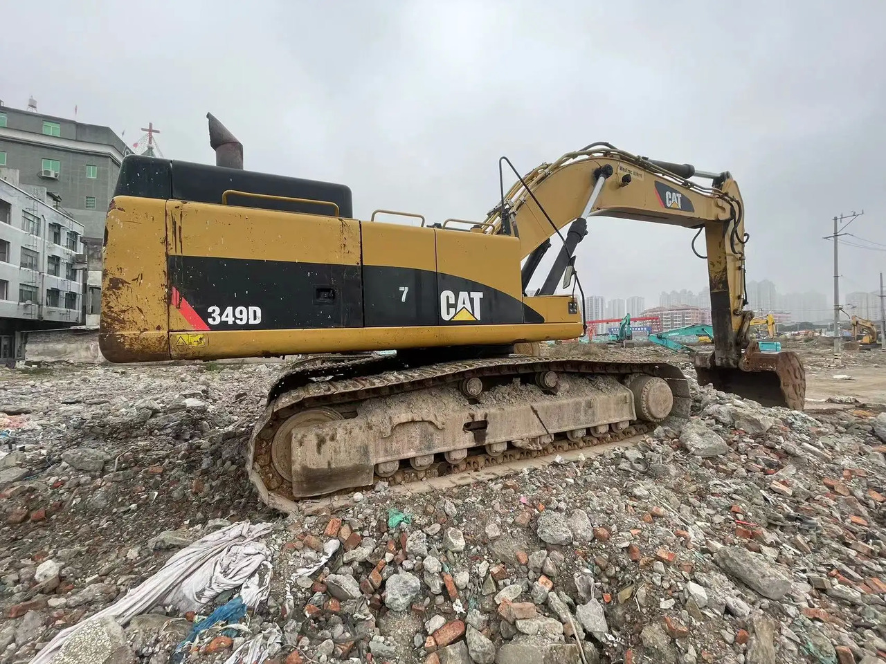 Heavy Duty Caterpillar Digging Machinery Excellent Working Condition Used Cat 349d Excavator In Shanghai lizingą Heavy Duty Caterpillar Digging Machinery Excellent Working Condition Used Cat 349d Excavator In Shanghai: foto 3