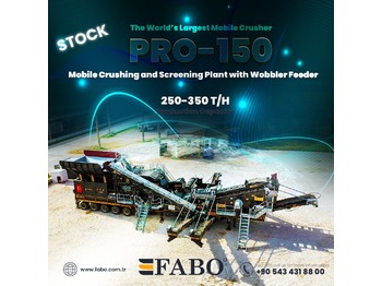 FABO PRO-150 MOBILE CRUSHER | WOBBLER FEEDER - mobilus trupintuvas
