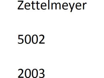 ZETTELMEYER 5002 - Ratinis krautuvas