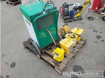  240Volt Dehumidifier, 110Volt Transformer (4 of), 25m 110Volt Extension Cord - statybinė įranga