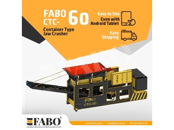 FABO CTC-60 CONTAINER TYPE JAW CRUSHER - Trupintuvas