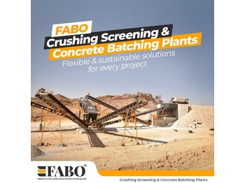 FABO STATIONARY TYPE 400-500 T/H CRUSHING & SCREENING PLANT - Trupintuvas