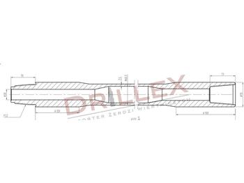 Horizontalaus gręžimo mašinos Vermeer D33x44,D36x50 FS2 4,5m Drill pipes, żerdzie: foto 1