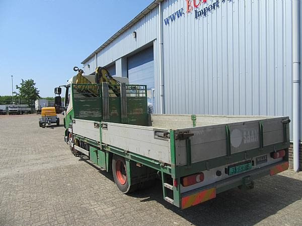 Platforminis/ Bortinis sunkvežimis, Sunkvežimis su kranu DAF DAF FA LF 45.160  & HIAB crane.: foto 3