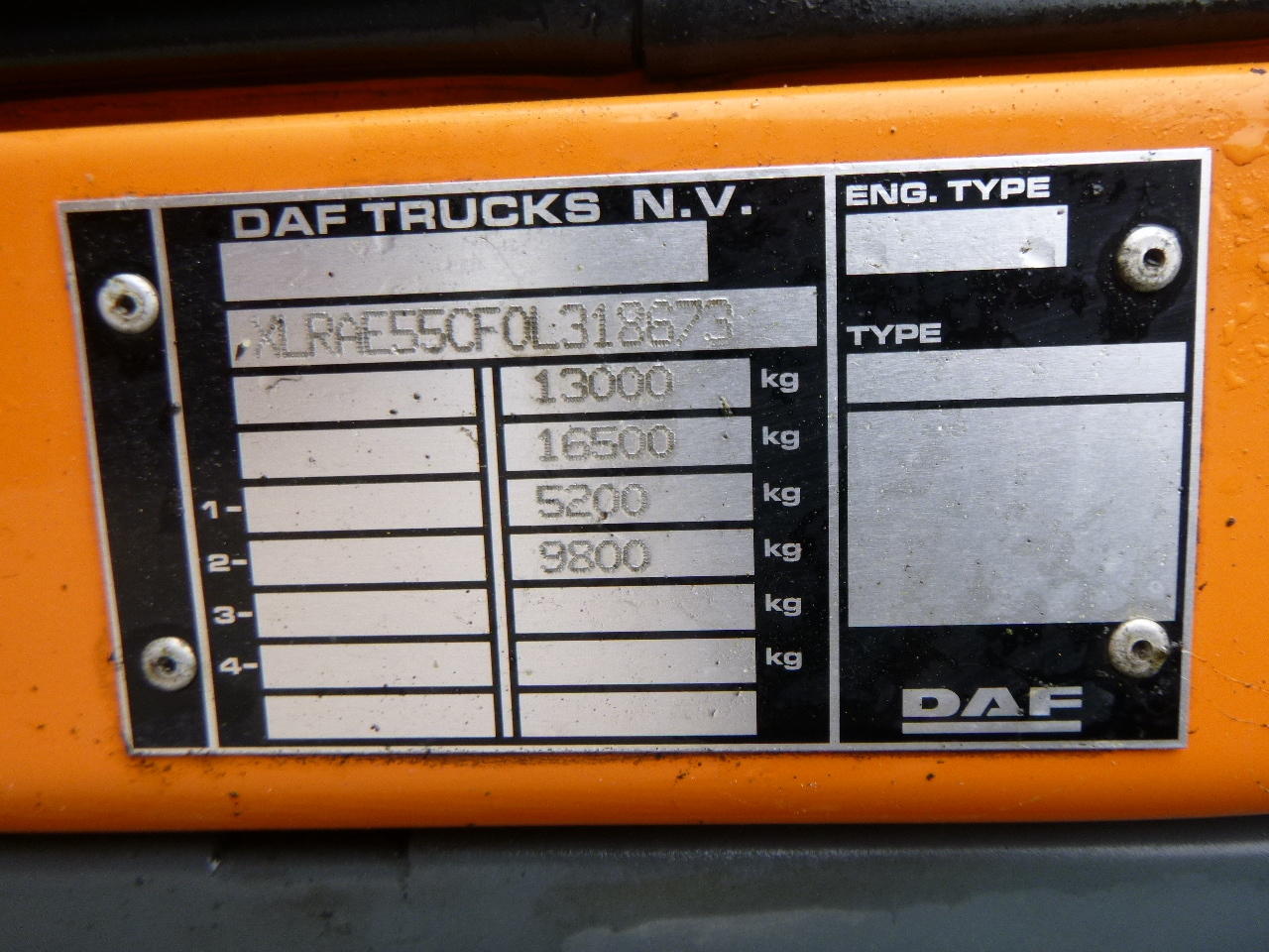 Autocisterna pervežimui dujų D.A.F. LF 55.180 4x2 RHD ARGON gas truck 5.9 m3: foto 19