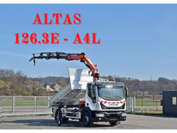 IVECO Eurocargo 160-250 *KIPPER 3,90m + ATLAS 126.3E - A4L + FUNK - Savivartis sunkvežimis, Sunkvežimis su kranu: foto 1