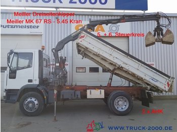 Savivartis sunkvežimis, Sunkvežimis su kranu Iveco 120E18 Meiller Kran 5.4m = 1.8t 5.+6.Steuerkreis: foto 1