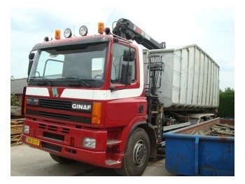 DAF GINAF M 3233 S   6X4 +  KRAAN - Konteineris-vežimus/ Sukeisti kūną sunkvežimis