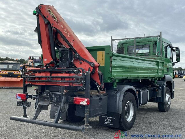 Savivartis sunkvežimis, Sunkvežimis su kranu MAN TGS 18.320 Meiller Kipper-Palfinger Kran-1. Hand: foto 15
