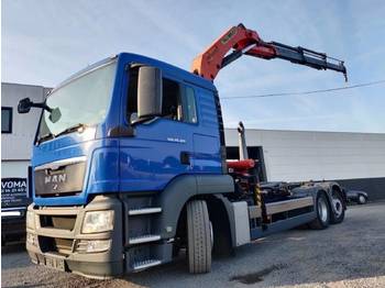 Hook-lift sunkvežimis, Sunkvežimis su kranu MAN TGS 26.320 Euro5 Container + Kraan Palfinger: foto 1