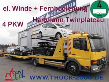 Autovežis sunkvežimis MERCEDES-BENZ 918 Atego Doppelstock+Winde+GrünePlakette+1.Hand: foto 1