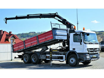 Savivartis sunkvežimis, Sunkvežimis su kranu Mercedes-Benz Actros 2636 Kipper 6,50m+KRAN/FUNK !: foto 1