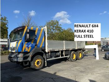 Platforminis/ Bortinis sunkvežimis Renault Kerax 410 6X4 - FULL STEEL SUSP. - BIG AXLES - M: foto 1