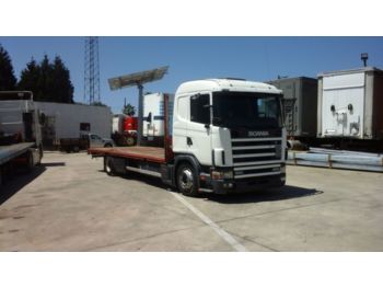Platforminis/ Bortinis sunkvežimis SCANIA 124L 400 left hand drive 18 ton manual fuel pump: foto 1