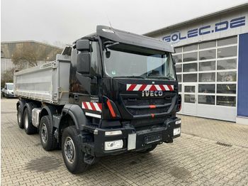 Savivartis sunkvežimis Iveco TRAKKER 450 8x4 Euro 6 Dreiseitenkipper Meiller