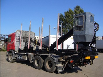 Scania 144 mit kran - Sunkvežimis