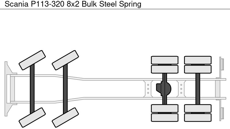 Autocisterna Scania P113-320 8x2 Bulk Steel Spring: foto 12