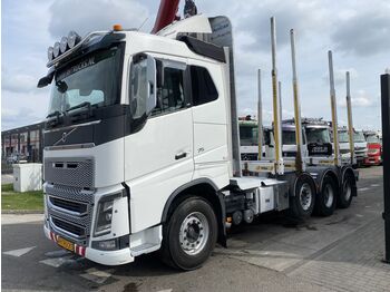 Važiuoklės sunkvežimis, Miško priekaba Volvo FH 16.750 8X4 - EURO 6 + HYDRAULIEK - HOLZTRANSP: foto 1