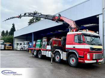 Platforminis/ Bortinis sunkvežimis, Sunkvežimis su kranu Volvo FM 480 Fassi F800XP + L516 Jib, Manuel, Reduction axle: foto 1