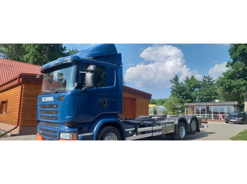 Konteineris-vežimus/ Sukeisti kūną sunkvežimis SCANIA R 490
