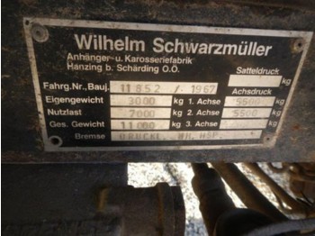 Schwarzmüller 2-Achsanhänger 2350x6000 Privatverkauf - Traktorinė priekaba