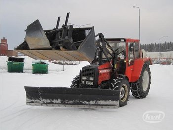 Volvo BM Valmet 705-4 Traktor med lastare plog & skopor  - Traktorius